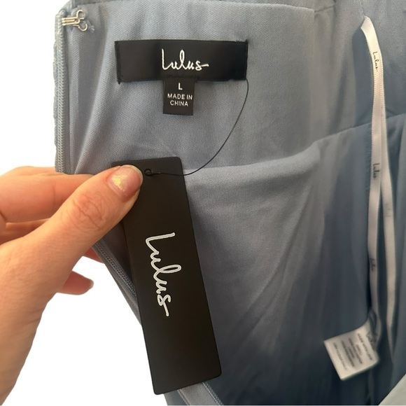 Lulus Maxi Dress Blue Large - Picture 8 of 9